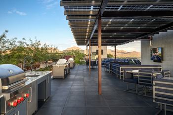 Grilling stations with outdoor kitchens